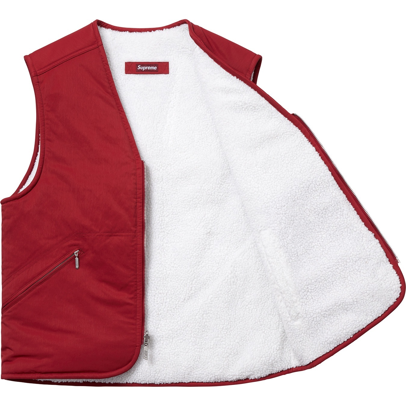 Supreme®/Nike® Reversible Nylon Sherpa Vest view 8